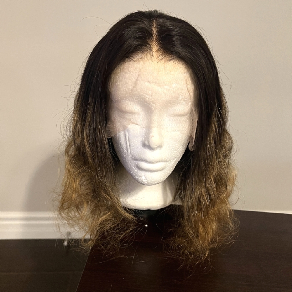 13x4 Transparent Lace 14 inch Human Hair Wig